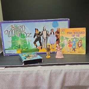 The Wizard of Oz Yellow Brick Road Board Game Pressman Vintage 1999, Vhs, Book,